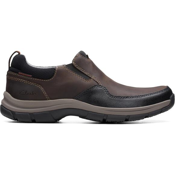 NWT Clarks Men’s Walpath Step Loafers Dark Brown Dress Casual Shoes Size 7.5 US - Picture 2 of 6